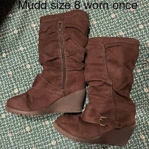 Mudd wedge boots